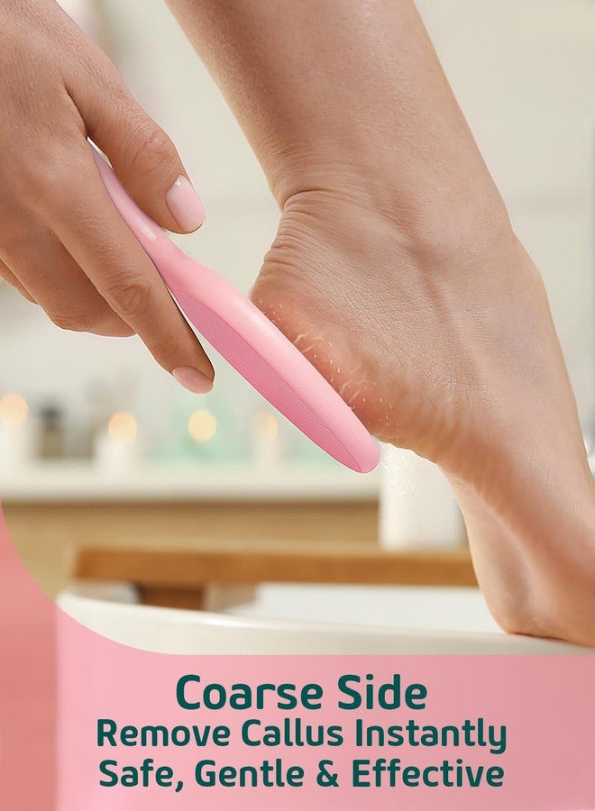 Sunivaca 2-Sided Glass Foot File Callus Remover Without Drain Stand (Pink) - Image 4